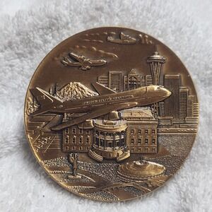 Boeing 747-2G4B Air Force One Delivery Ceremony Medallion September 1990 Coin